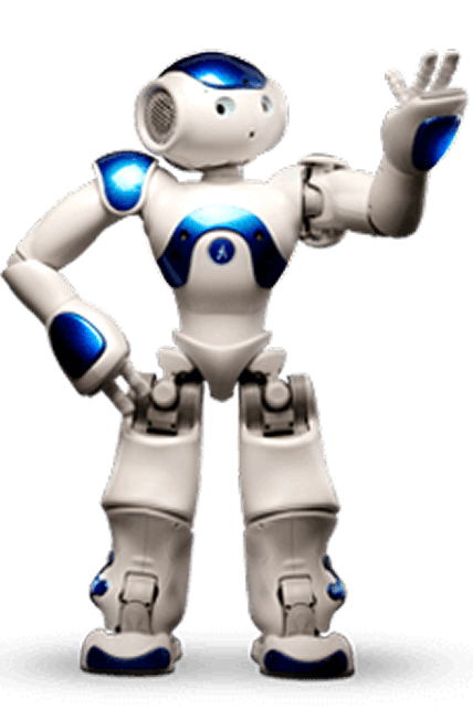 Robotic hand with holographic display